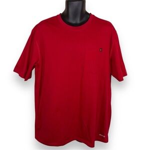 XL Noble Outfitters Red Classic Work Tee Mens Short Sleeve Opaque Heavy Cotton